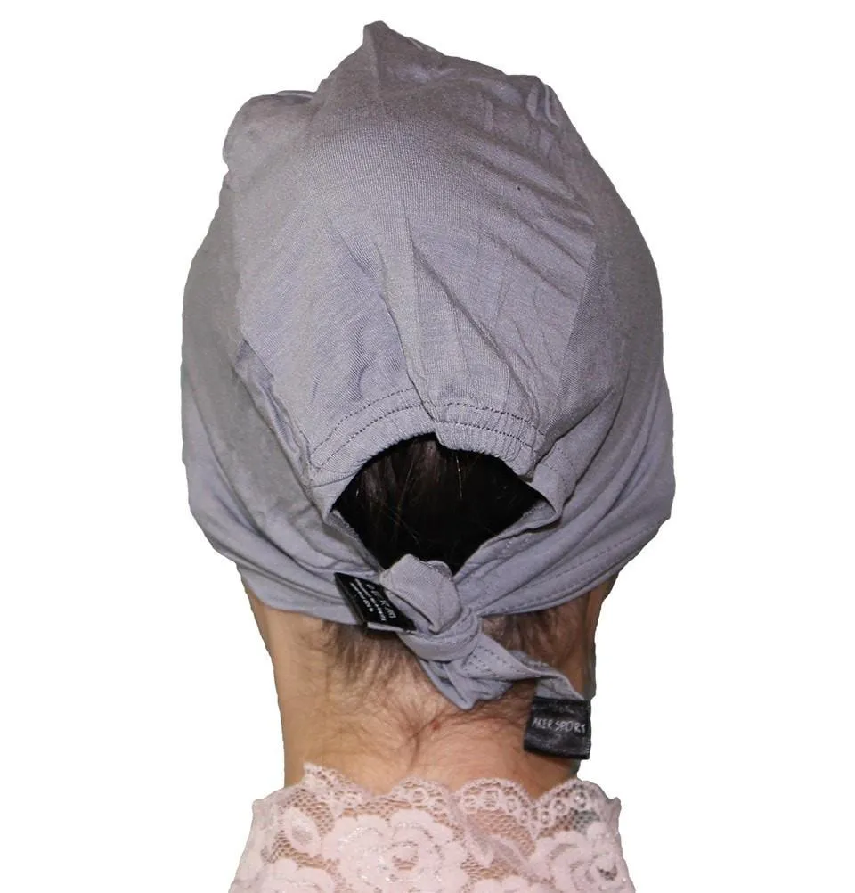 Aker Satin Bonnet Underscarf - Dark Grey