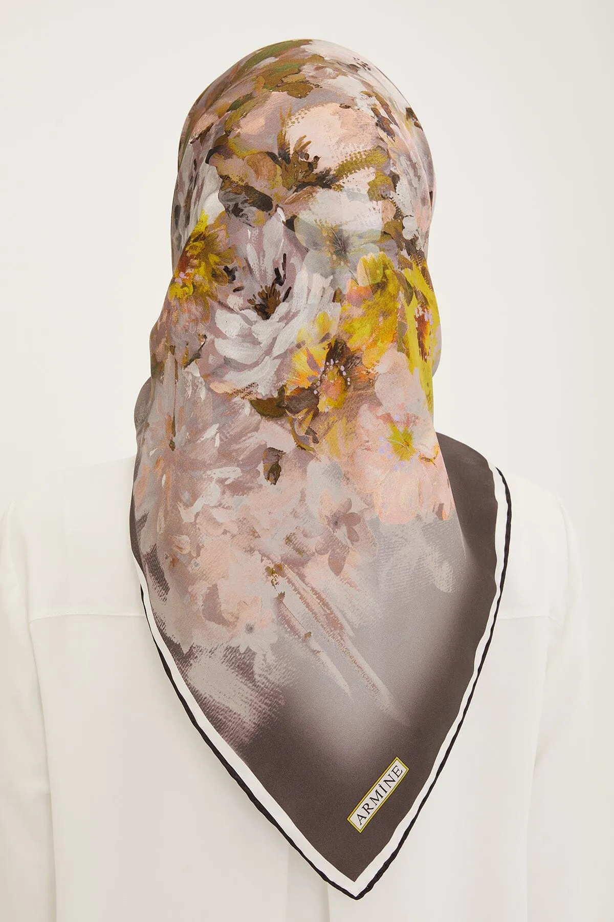 Armine Estella Floral Silk Scarf #55