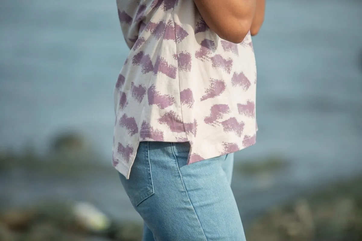 Aurora Waves Women's A-Line Organic Cotton Top