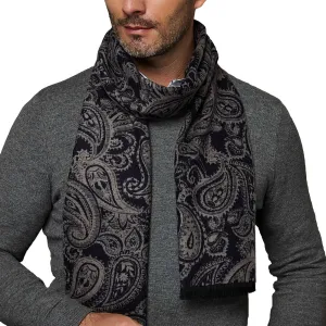 CUDDLE DREAMS Men's Silk Scarves for Winter, 100% Mulberry Silk Brushed, Luxuriously Soft & Warm, Decent Box Packed