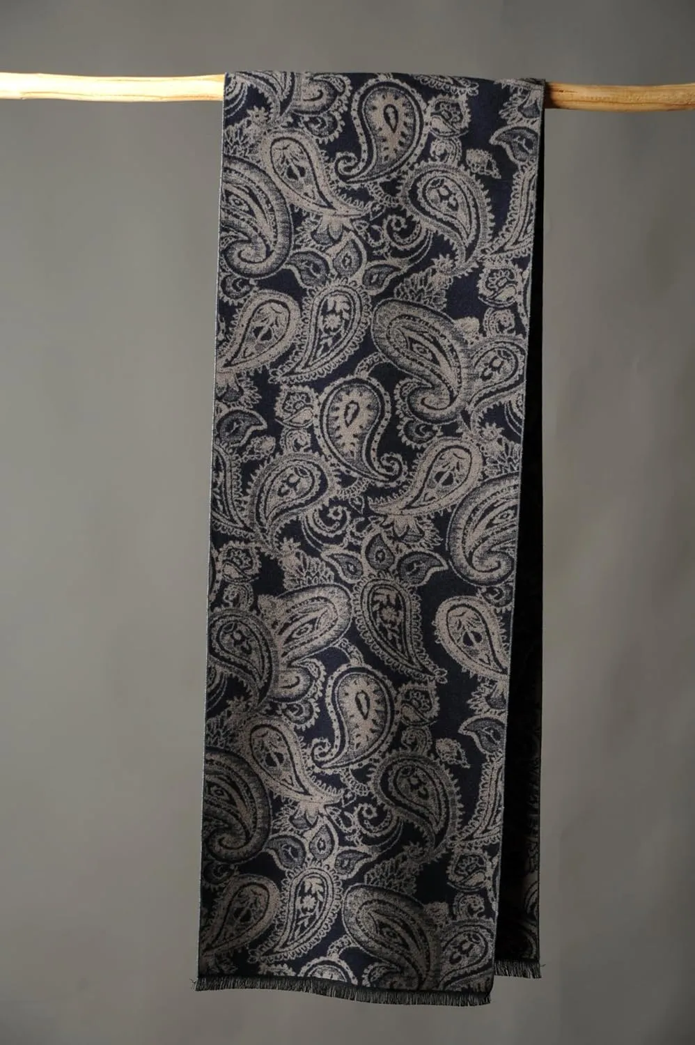 CUDDLE DREAMS Men's Silk Scarves for Winter, 100% Mulberry Silk Brushed, Luxuriously Soft & Warm, Decent Box Packed