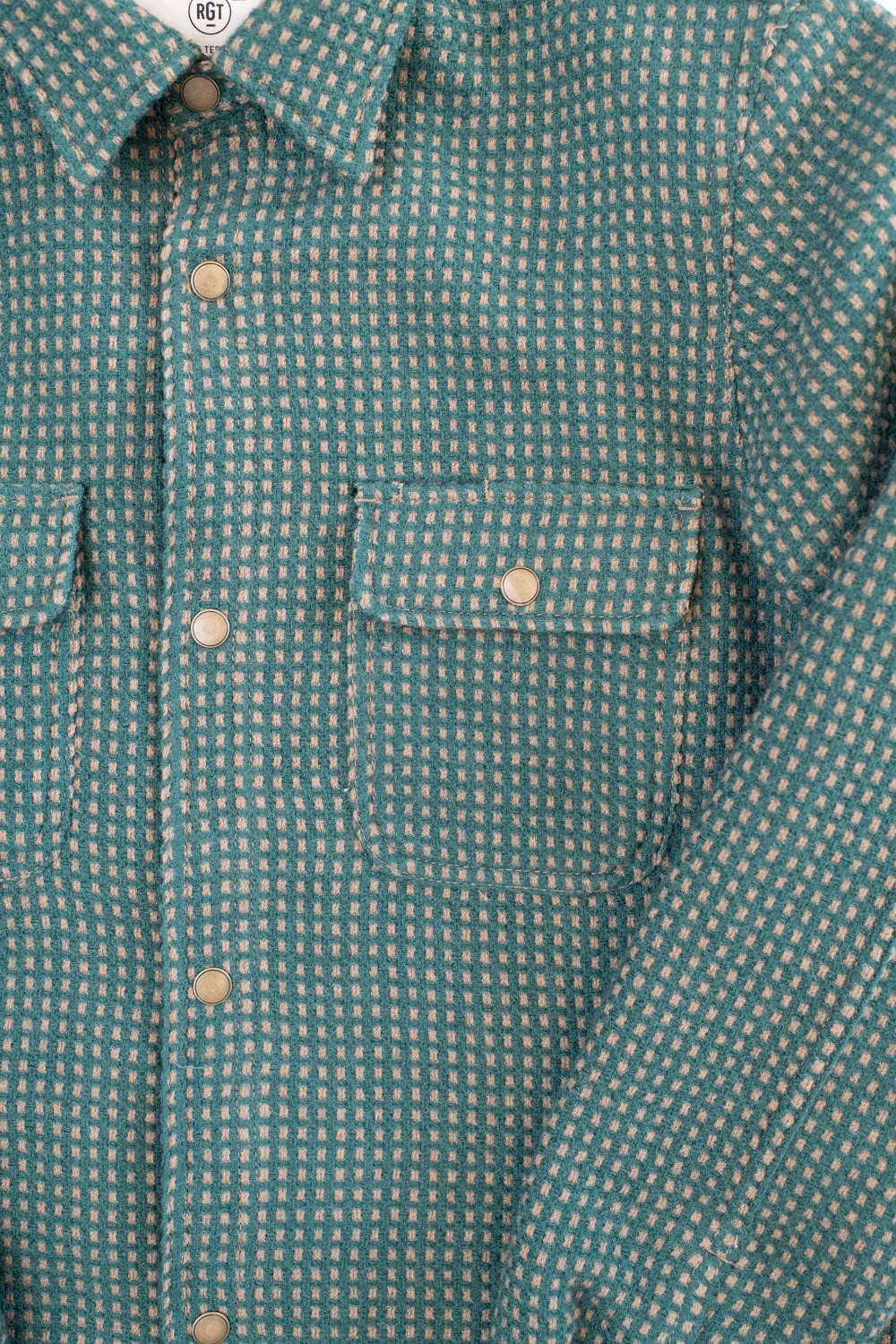 Field Shirt Lined Wool Dot - Green