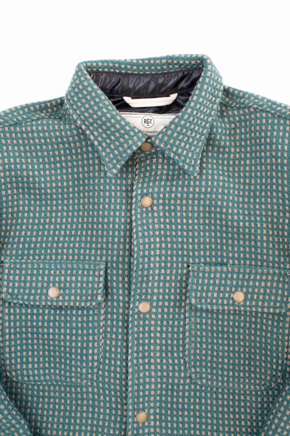 Field Shirt Lined Wool Dot - Green