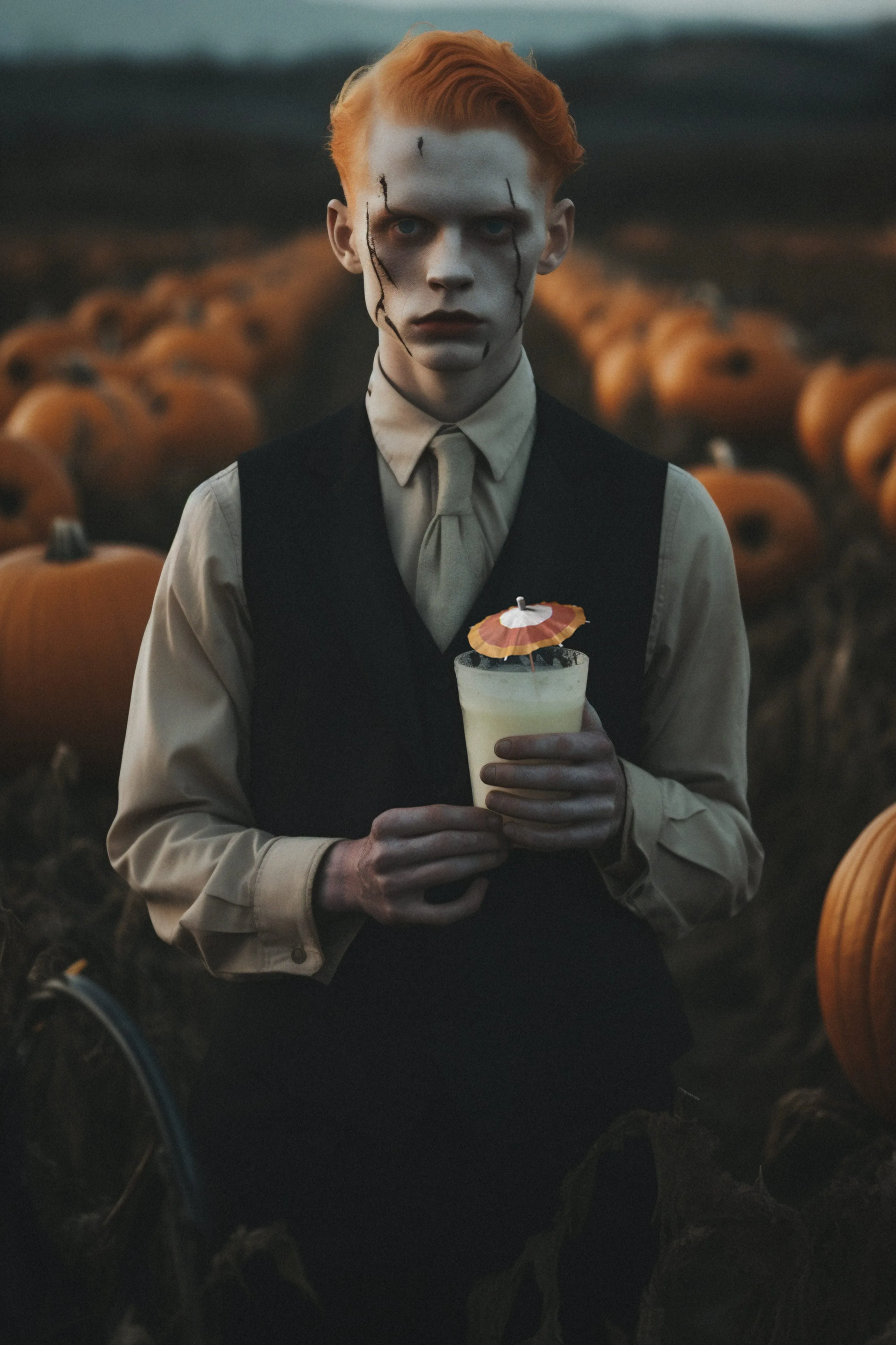 Haunted Spirits 'Candy Corn' | Spooky Cocktail Umbrellas [15 Pack]