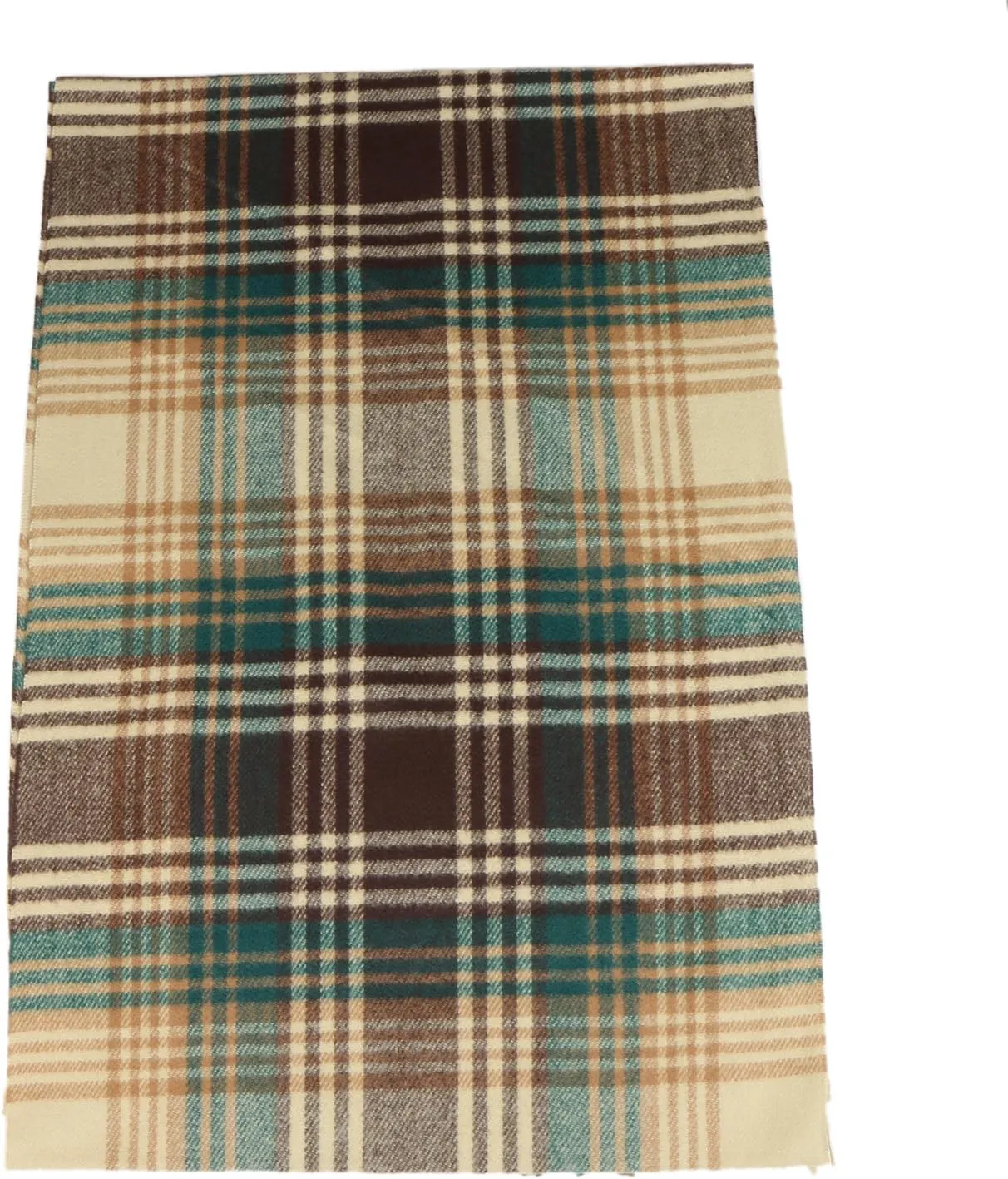 Herringbone Houndstooth Checked Pattern Cashmere Feel Classic Soft Luxurious Winter Scarf For Men Women