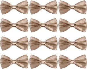 ICObuty Neck Bowtie Tuxedo for Men Adjustable Solid Satin Pre-tied 12 Pcs Wedding Party