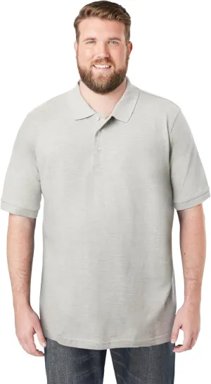 KingSize Men's Big & Tall Shrink-Less Piqu Polo Shirt