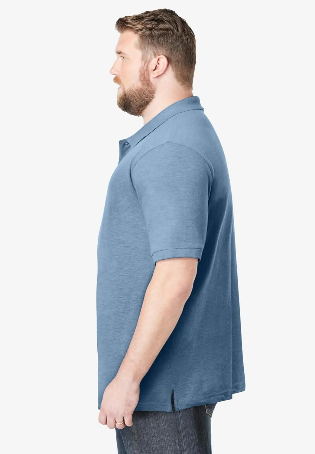 KingSize Men's Big & Tall Shrink-Less Piqu Polo Shirt