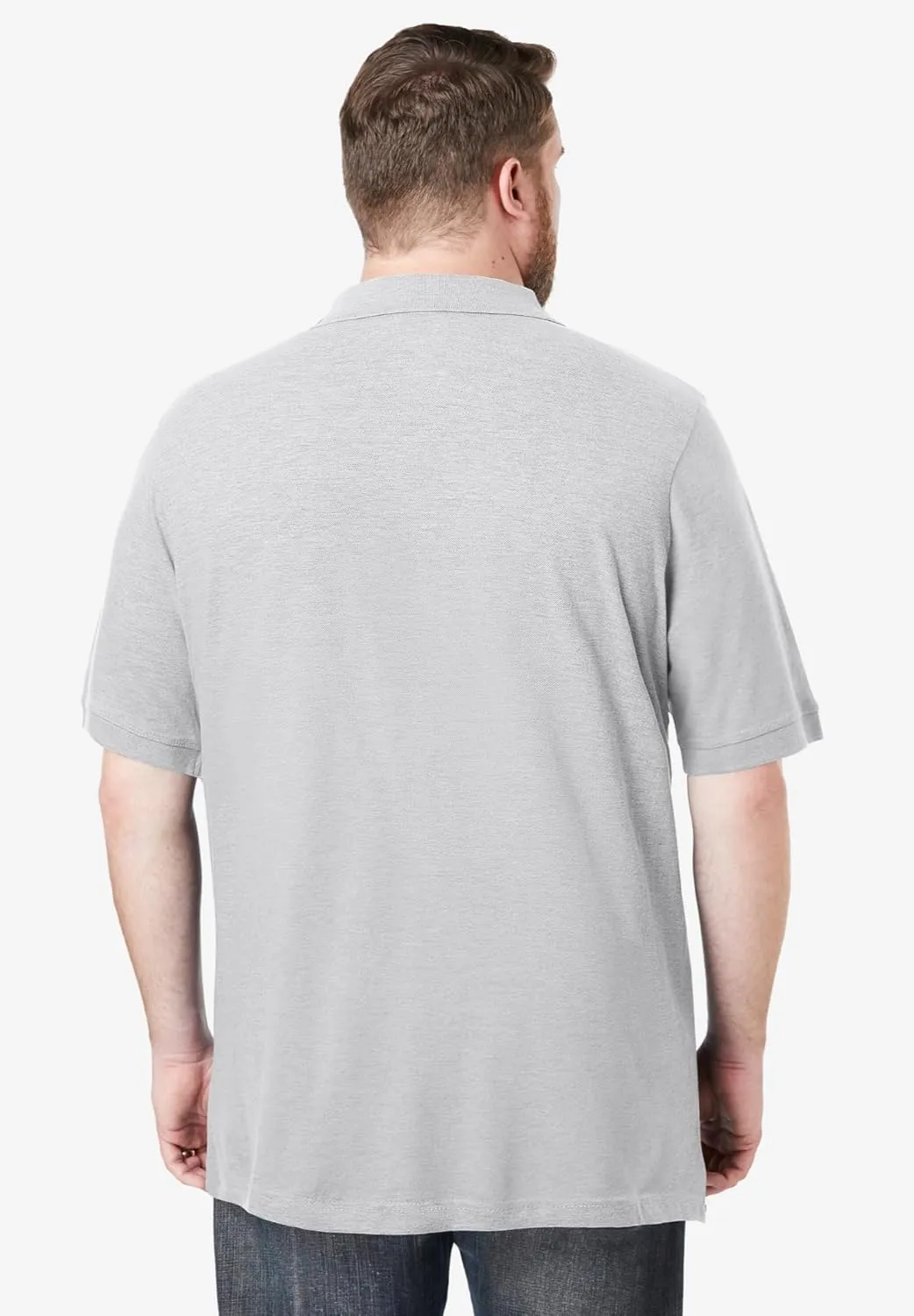KingSize Men's Big & Tall Shrink-Less Piqu Polo Shirt