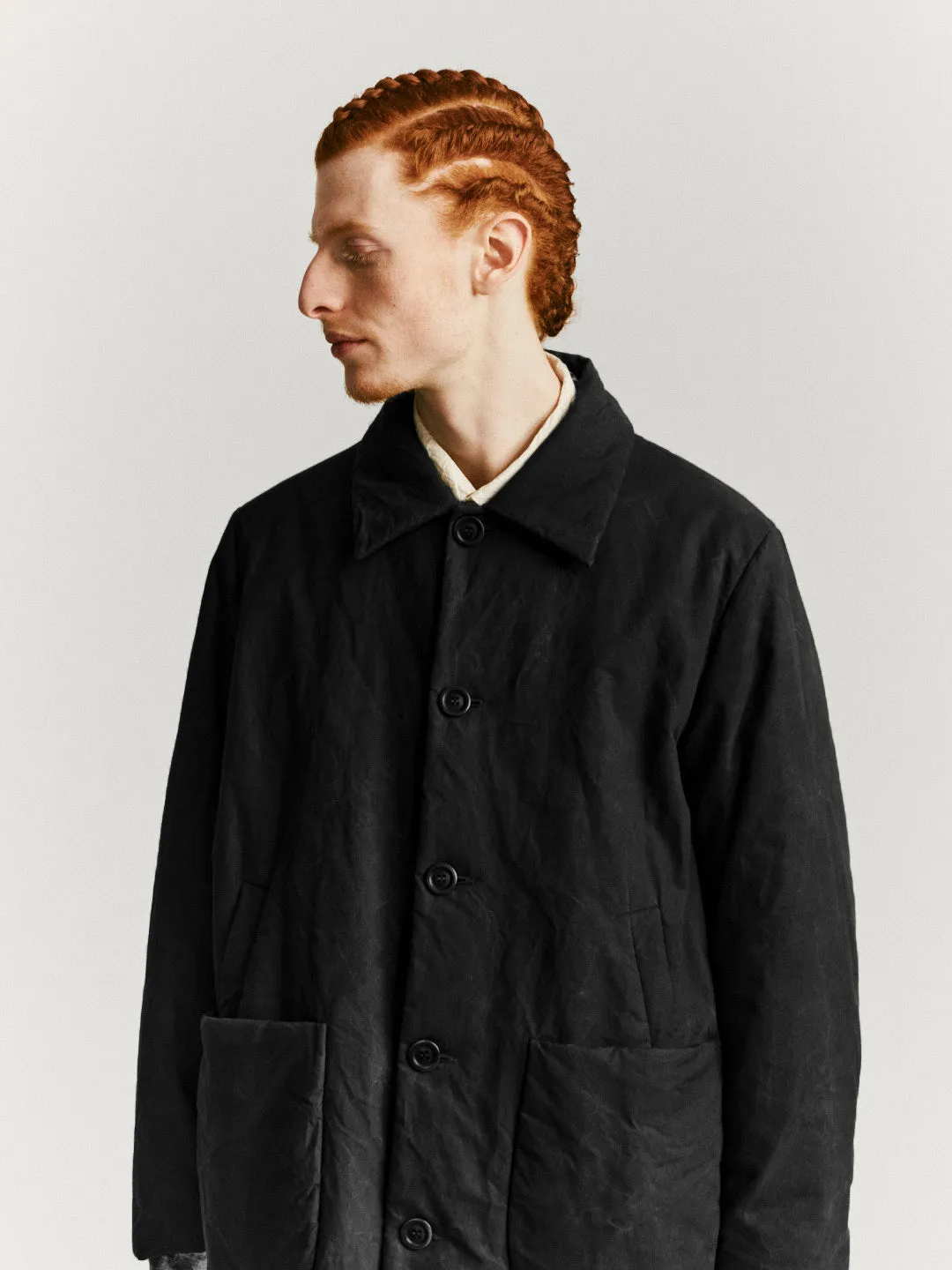 LUMI COAT - H WAX - BLACK