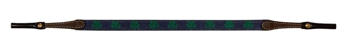 Needlepoint Sunglass Strap- Clover Design