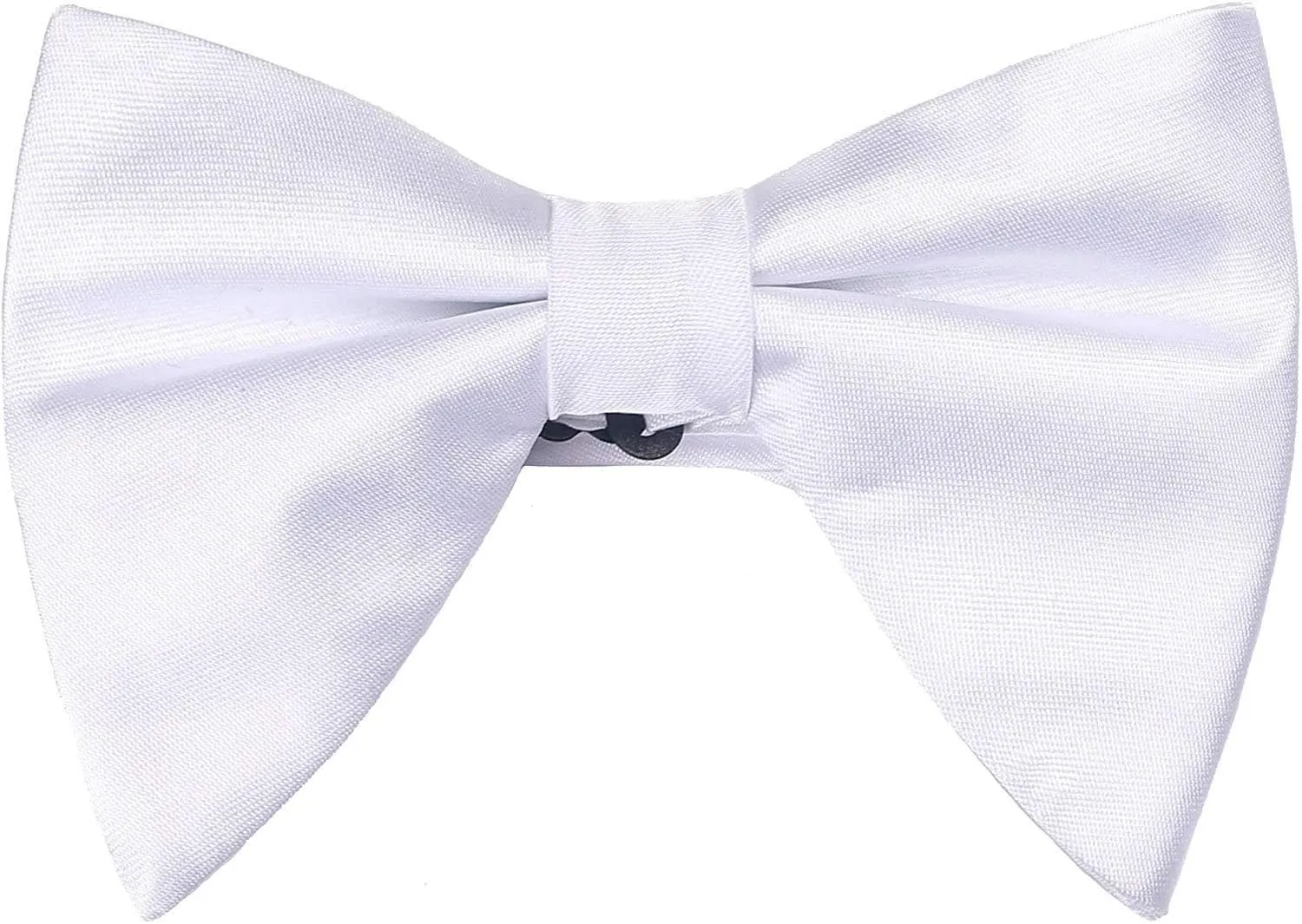 Satin Silk Oversized Bow Tie Solid Color Formal Tuxedo Big Bowtie