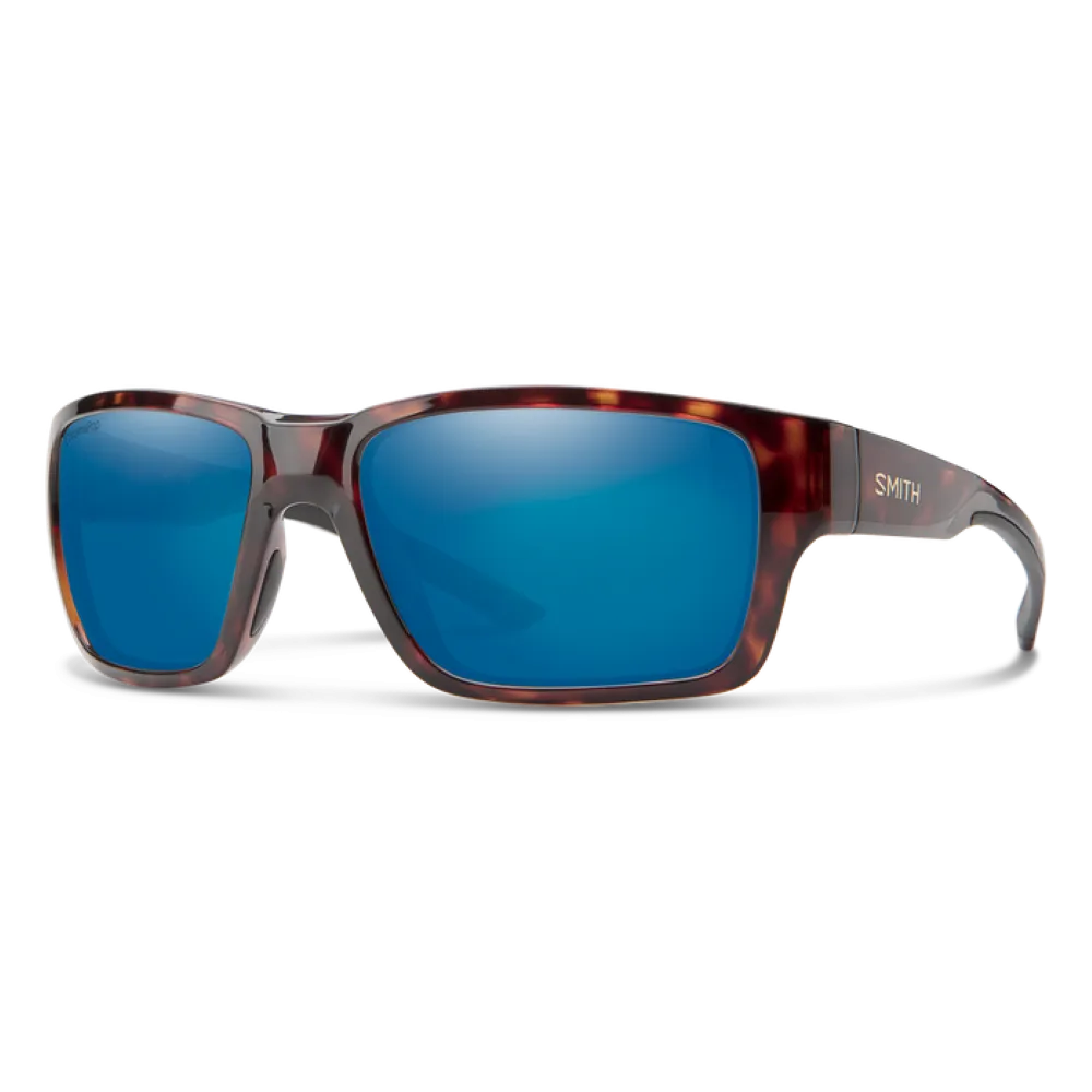 Smith Outback Tortoise Frame - ChromaPop Polarized Blue Mirror Lens - Polarized Lens